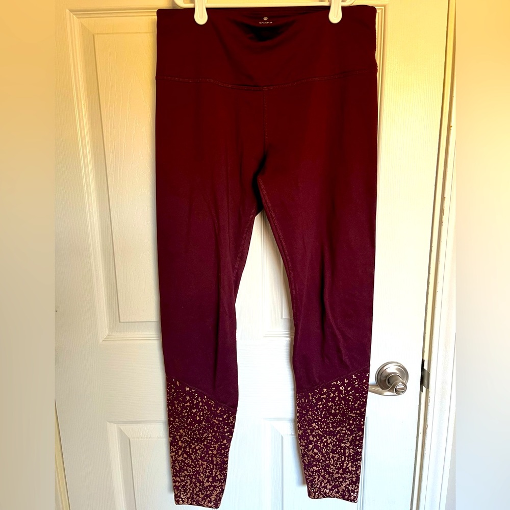 Apana Leggings Full Length Workout Yoga Exercise medium EUC